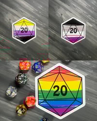 Image 4 of Pride D20 Stickers