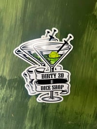 Image 3 of Dirty 20 Dice Shop Logo Sticker 