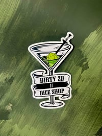 Image 1 of Dirty 20 Dice Shop Logo Sticker 