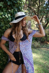 Image 1 of Gypsy Skies Purple Paisley Pre-loved Dress