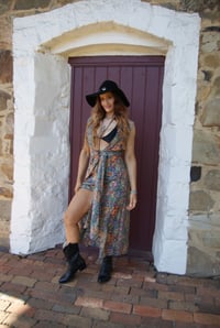 Image 1 of Sahara Daze Paisley Boho Maxi Dress