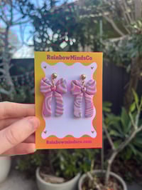 Candy bow earrings