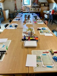 Image 4 of Kids art classes - Gelliprinting with stencils - 11/08/25 from 9-10.30