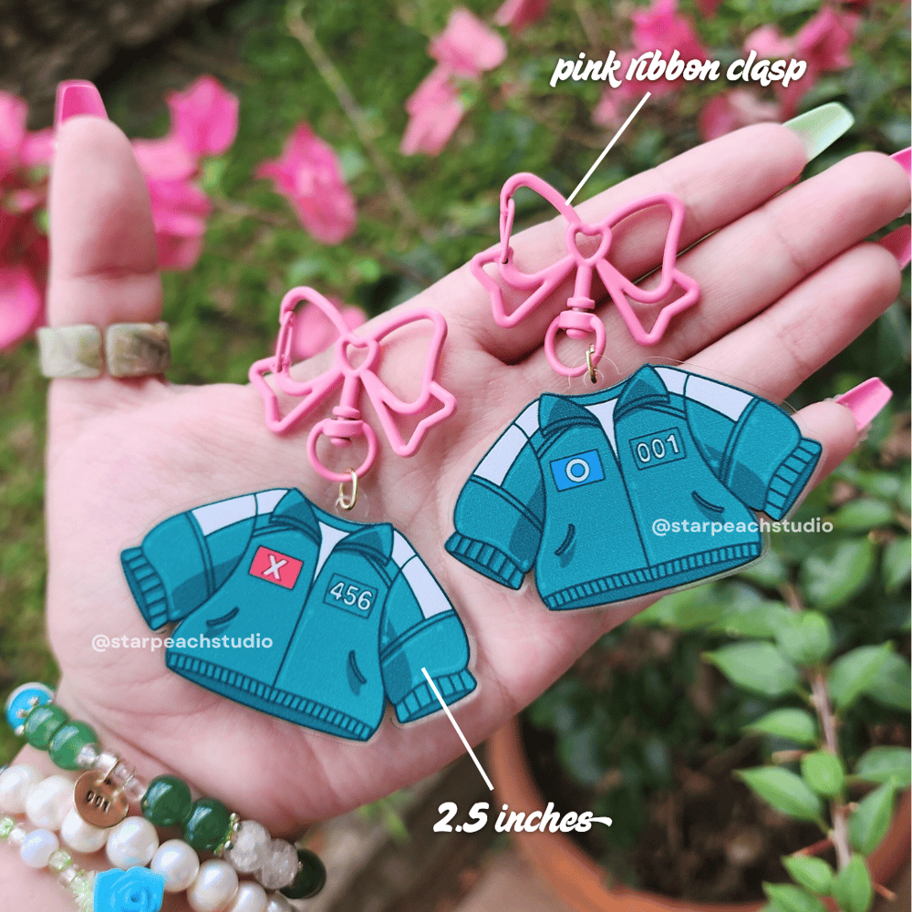 Image of 🦑 tracksuit charms (squid game)