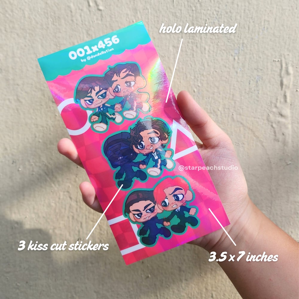 Image of 🦑 457 variants sticker sheet (squid game)