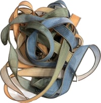 Image 4 of 1PC.  MAJESTIC  42" hand dyed wrist wrap bracelet silk ribbon/by COLOR KISSED SILK