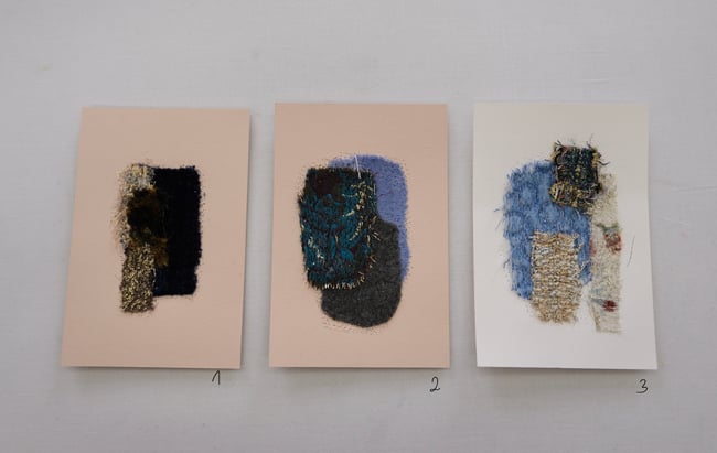 Aiguilletages sur papier