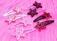 Image 1 of Y2K Star Hair Clips