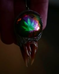 Image 7 of Chroma Fang Relic Pendant - 2" Handmade Color-Shift OOAK