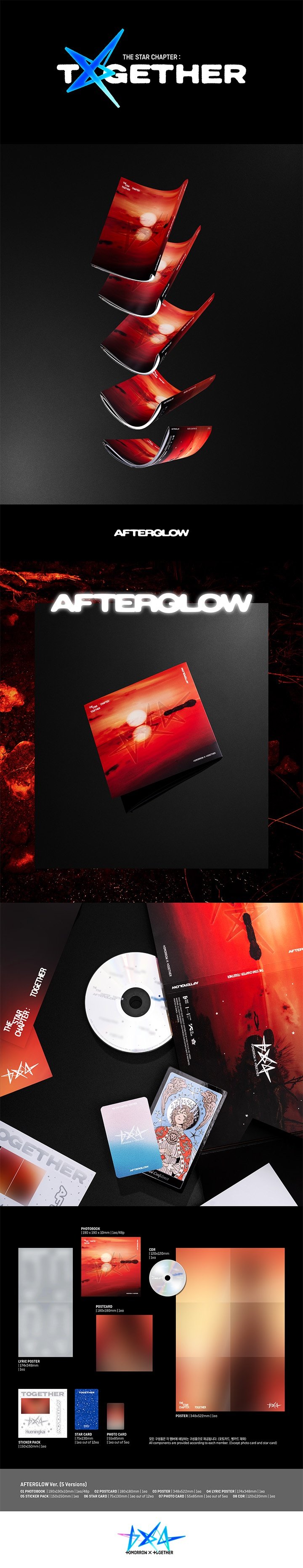 Image of [PRE-ORDER] TXT ‘The Star Chapter: TOGETHER’ (Afterglow Ver.) + Weverse Shop POBs
