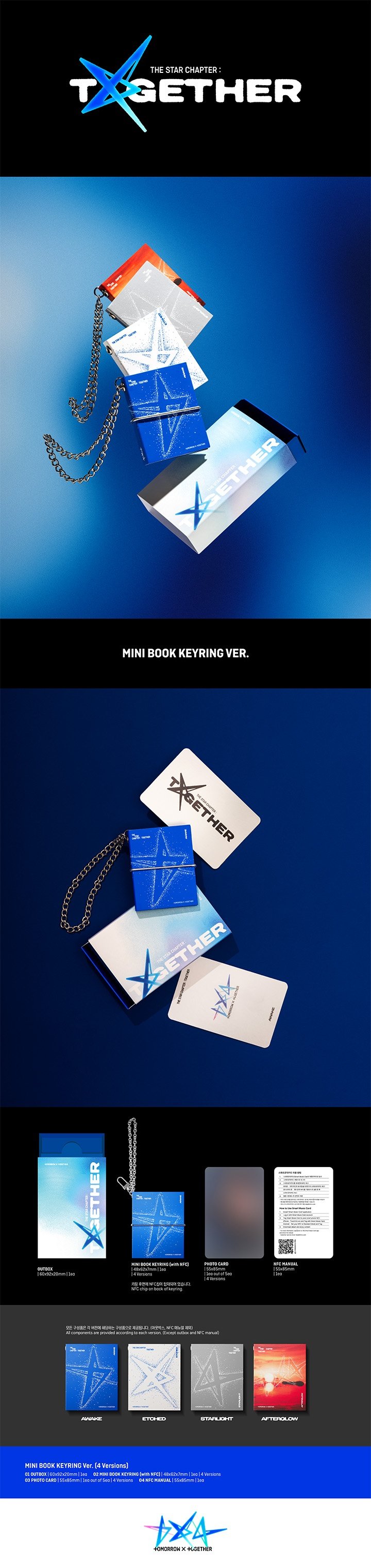 Image of [PRE-ORDER] TXT ‘The Star Chapter: TOGETHER’ (Mini Book Keyring Ver.)