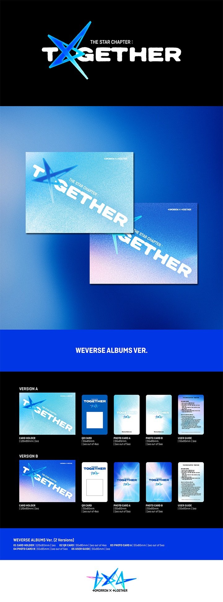 Image of [PRE-ORDER] TXT ‘The Star Chapter: TOGETHER’ (Weverse Album Ver.) + Weverse Shop POBs
