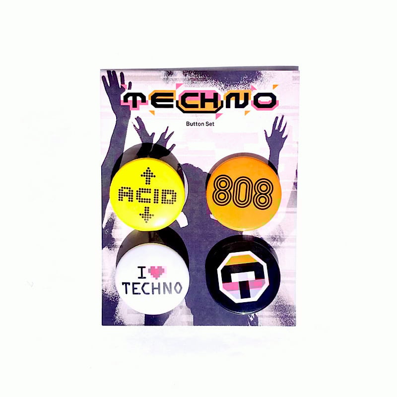 Image of Büro Destruct x Boutique Landesmuseum: Techno Buttons (Set Of 4)
