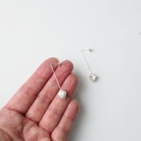 Image 3 of *NEW* Parla Earrings One / Sterling silver pearl drop earrings