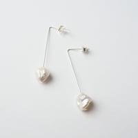 Image 1 of *NEW* Parla Earrings One / Sterling silver pearl drop earrings