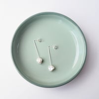 Image 2 of *NEW* Parla Earrings One / Sterling silver pearl drop earrings