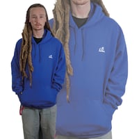 Classic Logo Hood (White on Blue)