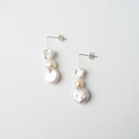 Image 3 of *NEW* Parla Earrings Two / Statement sterling silver pearl drop earrings