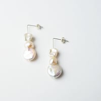 Image 5 of *NEW* Parla Earrings Two / Statement sterling silver pearl drop earrings