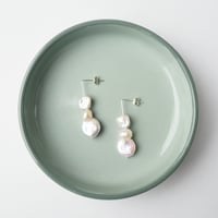 Image 2 of *NEW* Parla Earrings Two / Statement sterling silver pearl drop earrings