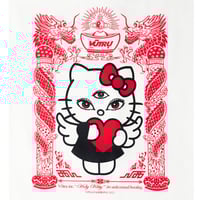 Image 2 of Holy Kitty Baby Tee (White)