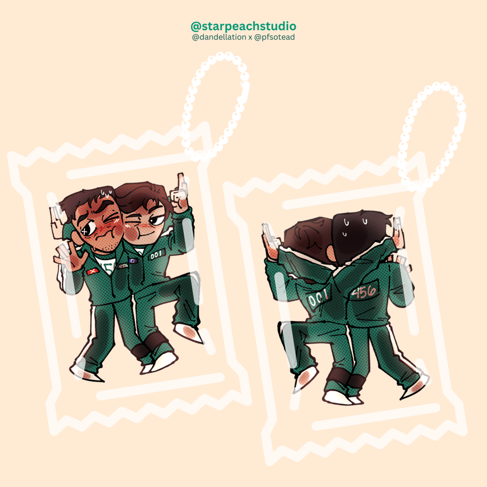 Image of 🦑 457 pouch charm (squid game)