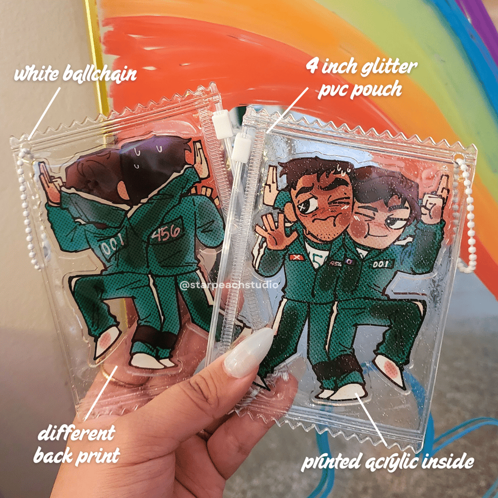 Image of 🦑 457 pouch charm (squid game)