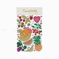 Image 1 of **NEW** Fruit & Snail A6 Temporary Tattoos