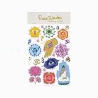 Image 1 of **NEW** Seven Chakras temporary tattoos