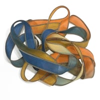 Image 5 of 1PC. GRAND FINALE 42" Hand Dyed Finished Edge Silk Wrist Wrap Bracelet/Jewelry/Craft Ribbons