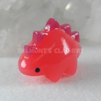Image 1 of 🟥 "Translucent" mini Dino – Ruby Red