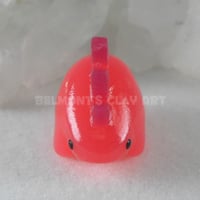 Image 3 of 🟥 "Translucent" mini Dino – Ruby Red