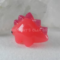 Image 4 of 🟥 "Translucent" mini Dino – Ruby Red