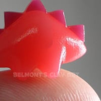 Image 5 of 🟥 "Translucent" mini Dino – Ruby Red