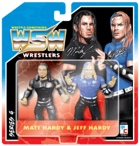Image 3 of **IN STOCK** 1 OF 650 Matt Hardy & Jeff Hardy Retro Wrestle-Something Wrestlers Two Pack by FC Toys