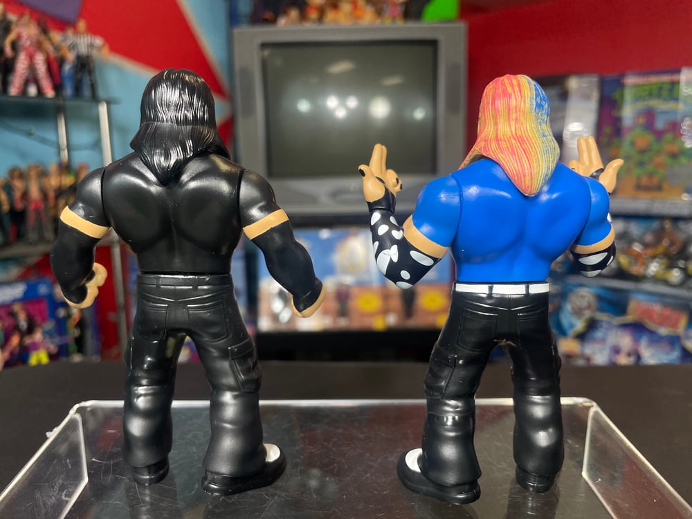 **PREORDER** 1 OF 650 Matt Hardy & Jeff Hardy Retro Wrestle-Something Wrestlers Two Pack by FC Toys
