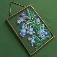 Image 1 of Forget-me-not Framed Embroidery