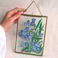 Image 2 of Forget-me-not Framed Embroidery