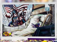 Image 2 of 17" x 11" C3 CAPTAIN AMERICA ART PRINT BY CHAD SCHOETTLE