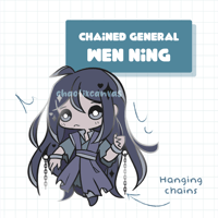 [PO] Chained General Wen Ning - Enamel Pins