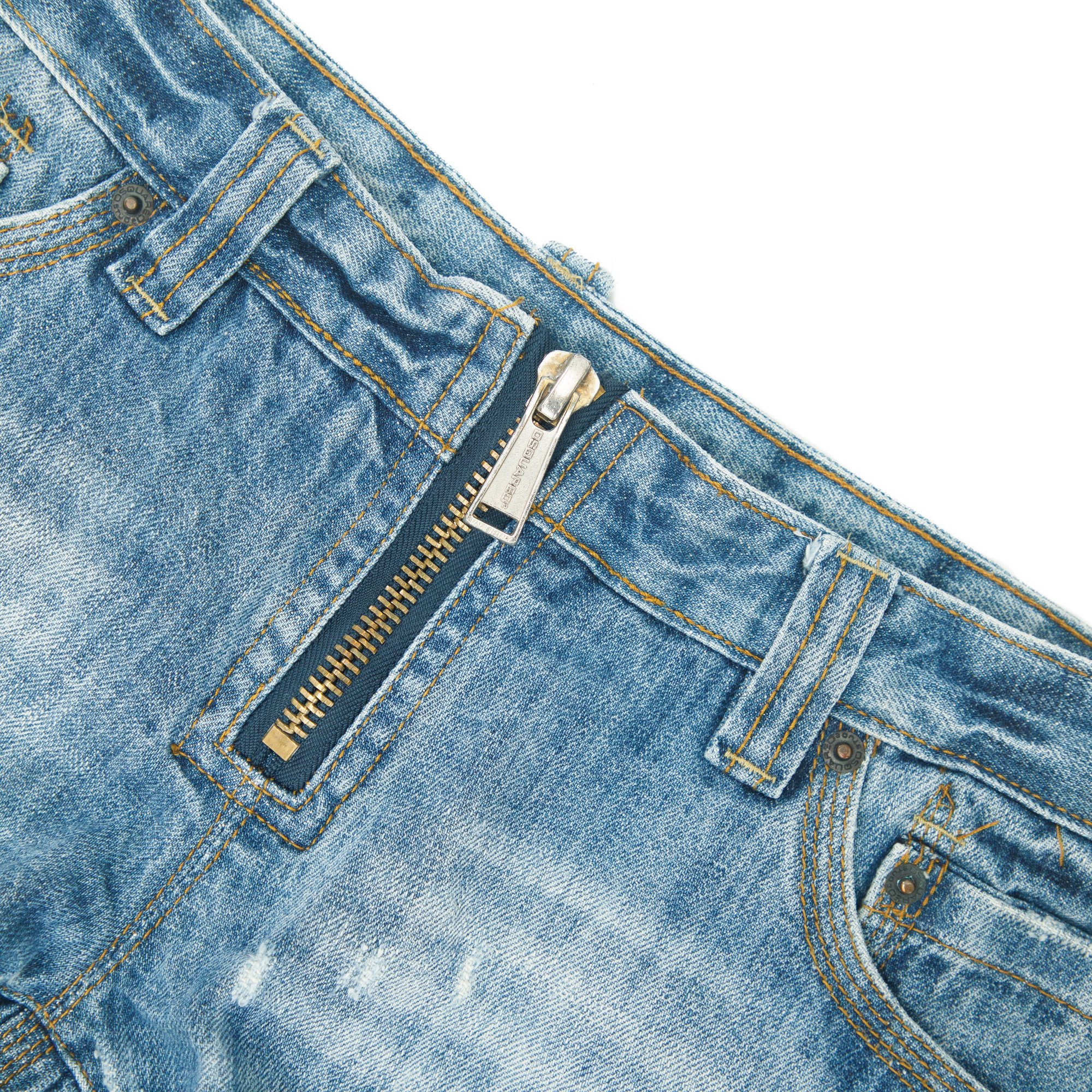 Image of Dsquared2 2004 Denim Embroidered Mini Shorts