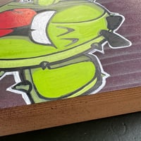 Image 3 of 'Wheee...' - CactusClan drawing on wood