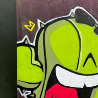 Image 4 of 'Wheee...' - CactusClan drawing on wood