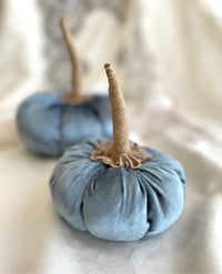 Image 2 of Textile pumpkin “Blue Skies”