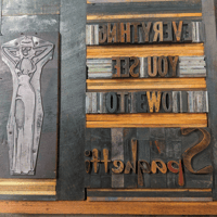 Image 3 of Spaghetti Letterpress Print