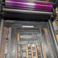 Image 4 of Spaghetti Letterpress Print