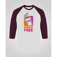 Image 3 of DRUG FREE - Dunkin’ Donuts Rip Raglan Tee