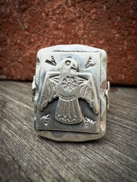 Image 3 of WL&A Handmade Heavy Layered Thunderbird Signet - Size 11