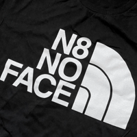 Image 2 of N8 "NORTH" FACE By Mark of the Beast Screenprinted Black T-shirt