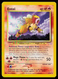 Entei (17) - Neo Revelation Unlimited - Lightly Played